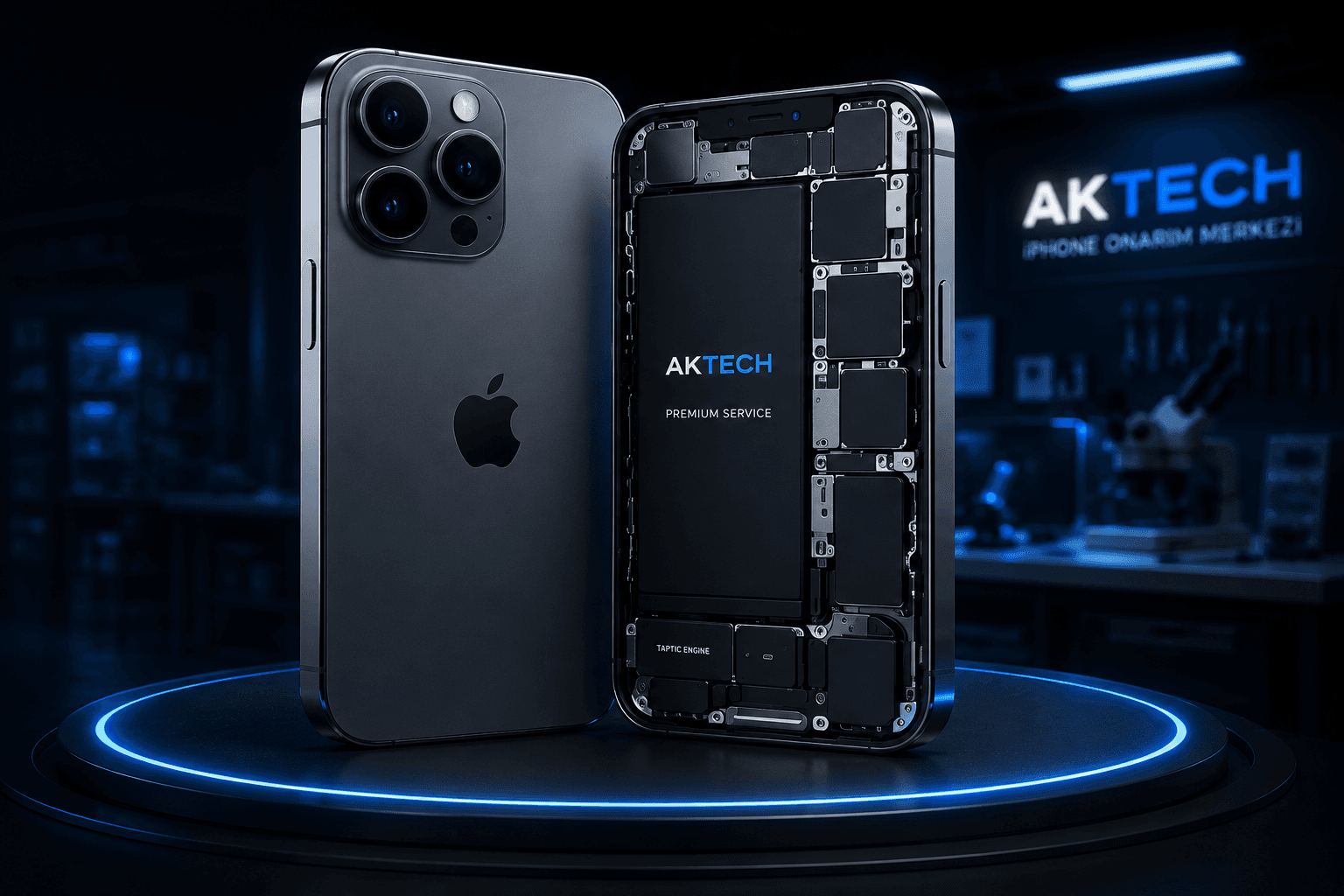 AKTECH iPhone servis görseli